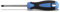 SECOTEC® Kreuzschlitz-Schraubendreher Kreuzschlitz Schraubenzieher Schraubendreher PH1 80 mm - ergonomischer Griff - magnetische Klinge
