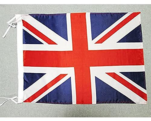 AZ FLAG Bandera del Reino Unido 45x30cm - BANDERINA Inglesa - BRITANICA – UK 30 x 45 cm cordeles Poliester Ligero