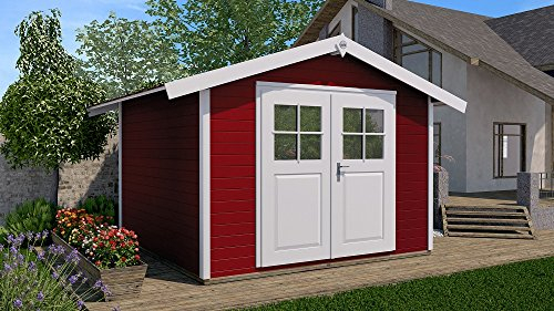 Haus des Jahres: Gartenhaus 122, schwedenrot, 28 mm, V20 cm, DT