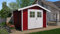 Haus des Jahres: Gartenhaus 122, schwedenrot, 28 mm, V20 cm, DT
