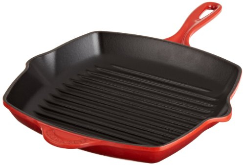 Le Creuset Skillet grill Carré 26 cm Cerise 20121260600460