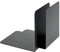 Alco-Albert 4302-11 Buchstützen aus Metall, 125 x 140 x 140 mm, 1 Paar, schwarz (5)