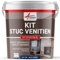 Set Stuckfarbe, STUCCOLIS Putz mit Mörtel und Farbstoff Capriblau-kit bis zu 7 m²