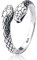 Doppelköpfiger Schlangen Ring aus 925 Sterlingsilber für Frauen Damen Herren Männer Unisex by Serebra Jewerly