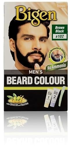 Bigen Men's Beard Colour - Bartfarbe Brown Black - Schwarzbraun 102