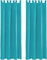 Bestlivings Blickdichte Gardine im 2er Pack mit Schlaufen (140x245 cm/Türkis), in vielen Farben