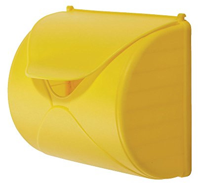 WICKEY Briefkasten für Kinder Spiel-Briefkasten Zubehör Post Briefe, 250x226x136mm, gelb