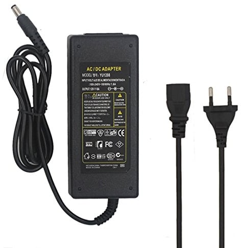 JOYLIT Alimentatore 12V 8A 96W, Trasformatore AC 100-240V a DC 12 Volt Spina EU Adattatore di Alimentazione per Striscia LED, CCTV, Compatibile con Dispositivi 12Volt 0-8000mA