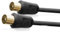 CABLEPELADO - Cavo per antenna TV, maschio-maschio, dritto, coassiale, compatibile con decoder, prese TV, 75 Ohm, nero, 1,5 metri