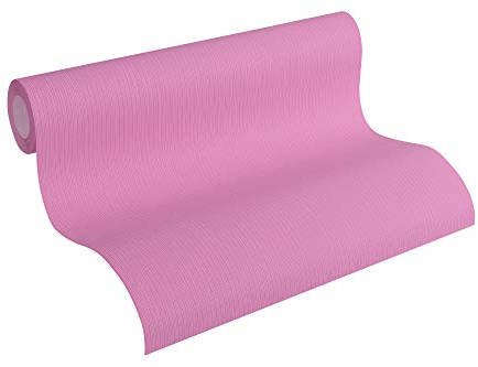 A.S. Création Vliestapete Happy Spring Tapete Uni 10,05 m x 0,53 m lila Made in Germany 344579 34457-9