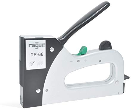 REGUR TP-66 Handtacker - Spezialtacker für PolyTacks HP Plastik-Heftklammern und T-Stifte für Holzetikettierung, Baumstamm-Etikettierung, Forstwirtschaft u.v.m.