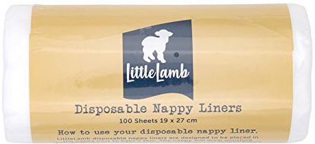 Little Lamb Stay-Dry Papier-Vlies (1x100 Blatt) - Windelvlies für Stoffwindeln, Vlieseinlagen
