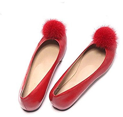 YOUMU Frau Schuhe Zubehör Schuhclips Pompon 10 Farben(2 Stücke)