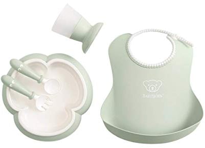 BabyBjörn Küchenset für Kinder, 5 Teile, Blassgrün