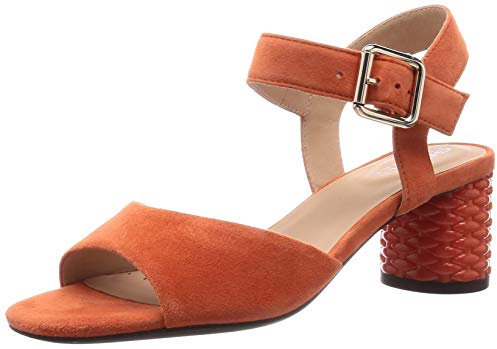 Geox D Ortensia Mid Sanda, Sandali Donna, Arancione (Orange), 35 EU