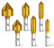 MIMIVIVA Senkbohrer Set Kegelsenker bohrer Senker Holz Satz mit 82-Grad-Mittelsenker-Bits für Holz, Schnellwechsel-Bit, 6 mm – 19 mm, 6 Stück
