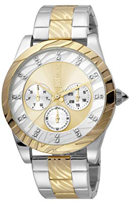 Just Cavalli Damen-Armbanduhr JC Solo XL Damenuhr Analog Quarz JC1L130M0085