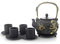 UMITEASETS - Cast Iron TTA Sets - Japanese Cast Iron Golden Dragon Tea Set - Japanese Tetsubin Tea Set