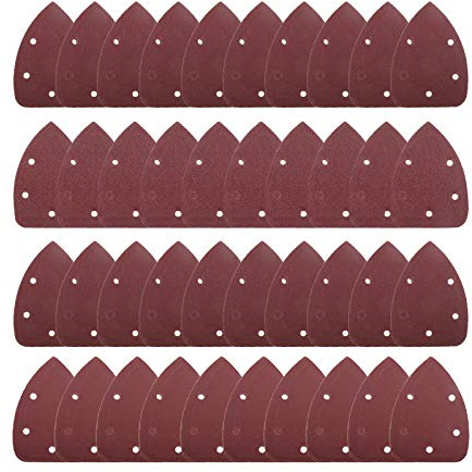 40 Pcs Mouse Detail Sander Sandpaper Sanding Paper Sander Pads Sanding Sheets Hook and Loop 1000/1500/ 2000/3000 Grits