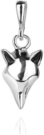 Fuchs Anhänger Sterling Silber 925 Wildes Tier Charme Unisex Schmuck