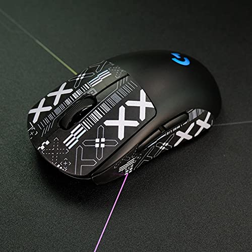 2Duck Maus-Eidechse-Skins Rutschfeste Sauger Sweat-Aufkleber Griffe Slatine für Logitech G Pro Wireless G Pro X Superlight Gaming Maus, Multiple Farbe Griffband Set