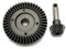 CrazyRacer Hard Chrome Steel Helical Spiral Differential Ring/Pinion Gear 43T/13T Upgrade Parts Replace AX30402 for Axial 1/10 Yeti RR10 SCX10 Wraith EXO