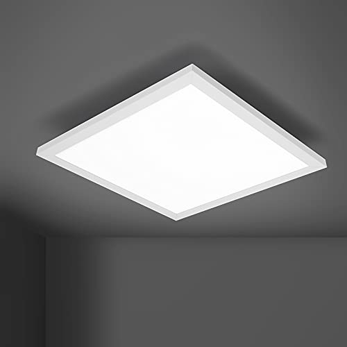 IMPTS Plafonnier LED à panneau plat, 30 x 30 cm, pour cuisine, couloir, chambre, cave, salle à manger, balcon 18 W, 1500 lumens, 3000 K, carré, blanc chaud