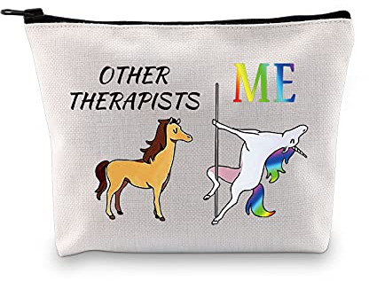 Therapeuten-Geschenke für Frauen, Kosmetiktasche, Kosmetiktasche, andere Therapeuten, Mich, Einhorn, lustige Geschenke