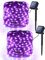 Solar Halloween Lichterkette Lila, BrizLabs 2 Stück 14M 120 LED Solar Weihnachten Lichterketten Aussen 8 Modi Wasserdicht Kupfer Draht Solarlichterkette für Garten Balkon Hof Hause Horror Party Deko