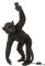 J-Line LAMPE AFFE BIEGEND POLY SCHWARZ