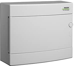 CUADRO DE INSTALACIÓN PLÁSTICO PNS 12W PUERTA, MONTAJE EN SUPERFICIE IP40 1 FILA DE 12 MÓDULOS