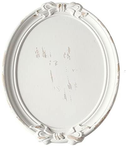 KIZQYN Plateau Petit Plateau Bois Plateau Plateau Plat Plat Plateau Plat Plateau de Fruits Plateaux cosmétiques Bijoux Organisateur Ovale 15 Pouces Plateaux de Service (Color : C)