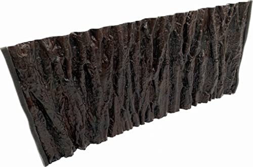 PLASTIKO - Aquarium Hintergrund 3D I Rückwänd 50x30 cm I Leicht zu Montieren und Reinigen I Keine Verklebung Erforderlich I Sicher für Tiere I Braun mit Baumrindenmuster