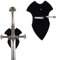 HHUXIUE Schwert Halter Wand montiert Schwert Rack Axt Halter Schwert Hänger für Wand Schwert Halter Display Axt Vertikal Display und Dekoration (Schwarz 1 Satz)