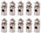Alomejor 10PCS RC Schubstange Stecker Adapter Edelstahl 1,8mm Servo Stange Anschlüsse für RC Modell Flugzeug