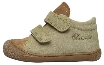 Naturino Lauflernschuhe aus Veloursleder, Grau-Braun-Beige 23