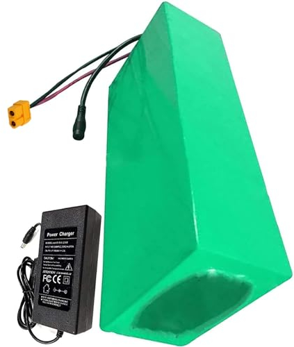 stdpcxz 48V 10/12/15/20/25/30Ah Lithium-Akku + BMS-Schutzplatine Hochleistungsakku Lithium Ionen Ersatzbatterie Für 250W /550W /750W /800W / 1000W Motor [Energie Der Klasse A] 48V 10AH(2),XT60