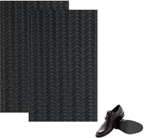 SEABABOO 2PCS Anti Rutsch Sohle Schuhsohlen Protektoren Anti-Rutsch-Pads für Boden Sohlen-Aufkleber Selbstklebende Sohle Schutz Schuhsohlen Reparatur Set Rutschfeste geräuschreduzierende Gummisohle