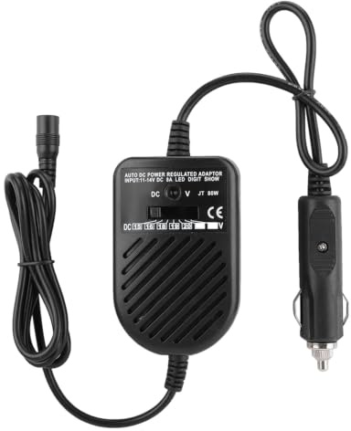 Caricabatteria da Auto CC da 80 W Set di Adattatori di Alimentazione 15‑24 V per Laptop Notebook Basso Ripple Bassa Interferenza Tensione di Uscita Sovraccarico Protezione da