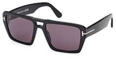 Tom Ford Unisex Adulto Redford Gafas, Shiny Black, 56