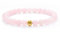 Echtes Rosenquarz Edelstein Armband mit 6mm Perlen - verschiedene Längen - Heilstein Schutzstein Talisman Glücksbringer Geschenk (Rosenquarz, 16CM)