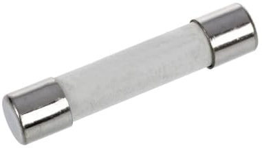 Velleman Keramiksicherungen 6,35 x 32 mm, Set mit 4 Stück, 2 x 500 mA, 2 x 10 A, 1000V, schnell, für Messgeräte, Laborgeräte, Elektroanwendungen, Sicherungshalter, Ersatzsicherungen, Standardgröße