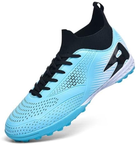 Mens High Top Football Boots Boys Astro Turf Trainers Football Boots Profession Athletics Indoor Soccer Sports Shoes