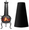 SXZAGZR Chiminea Cover I Terrassenofen Abdeckung I Large Schutzhülle I Terrassenofen Abdeckung I Feuerstellenabdeckungen I Schutzabdeckung Für Holzbefeuerte Öfen (122x61x21cm)