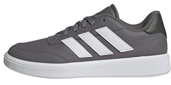 adidas Herren Courtblock Shoes, Trace Grey/FTWR White/Shadow Olive, 45 1/3 EU