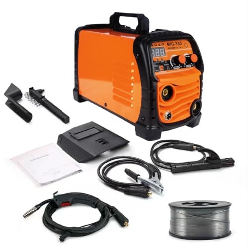 Saldatrice A Filo Continuo Senza Gas da 350Ampere 220v Sinergia Elettrodo Saldatrice 3 In 1 MIG/ARC/TIG Inverter Saldatore con Filo da 0.8-1,0 MM