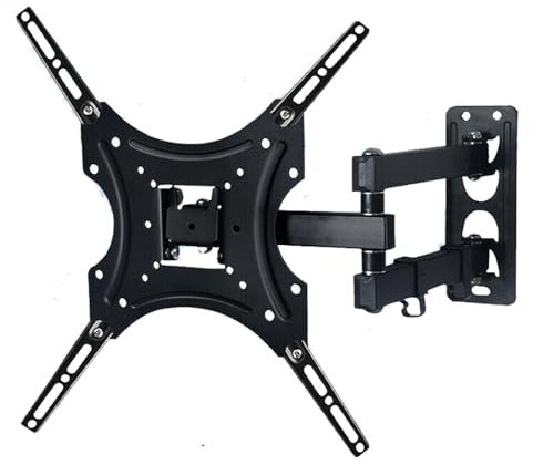 Auroh TV Wall Bracket for Most 32-55 inch LED, LCD and Plasma TVs, Swivels Tilts Wall Mount for Flat & Curved TVs with Max VESA 400x400mm, holds up to 22KG