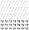 JJUNW 500 orecchini a perno in acciaio inox, con cuscinetto piatto, ipoallergenici, vuoti, per gioielli fai da te (4 mm)