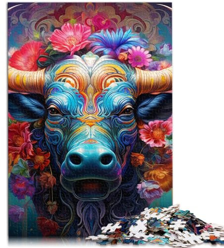 2000 Piece Adult Puzzles Animal Buffalo for Jigsaw Puzzle Family Game Stress Reliever Difficult Challenge Puzzle 27.56 in x39.37 in
