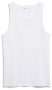 ARMEDANGELS Herren RIPP-Top aus Bio-Baumwoll Mix JAANNO Rib Fitted White XL